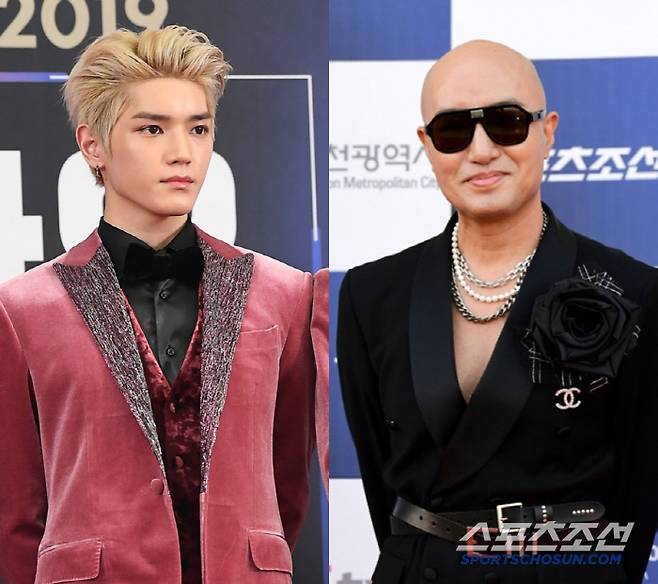 NCT 태용(왼쪽), 홍석천. 스포츠조선DB