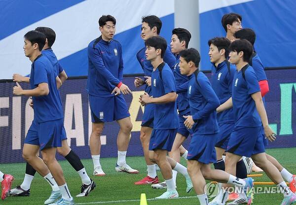 2026 북중미 월드컵 본선 진출에 성공한 한국 남자축구대표팀. ⓒ연합뉴스