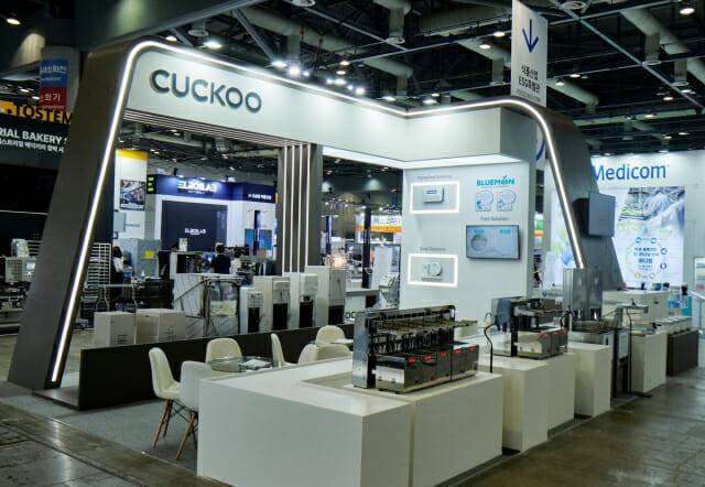 쿠쿠가 서울푸드 2025에서 푸드테크 기기 라인업을 최초로 공개했다. (사진=쿠쿠)