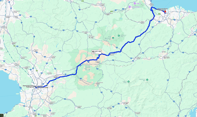 스크린샷 2025-06-10 021104.png 일본 랜트카 여행 59일 2일차, 3일차 , 4일차 랜트카 루트