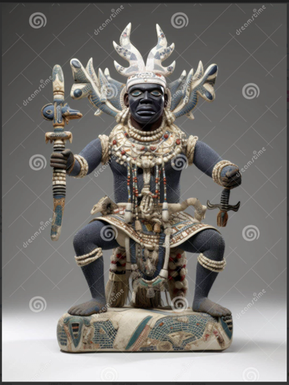 그림30511.png 요루바족 신, 천둥과 번개의 신 상고(shango) 요루바족 신. 천둥과 번개 신 상고