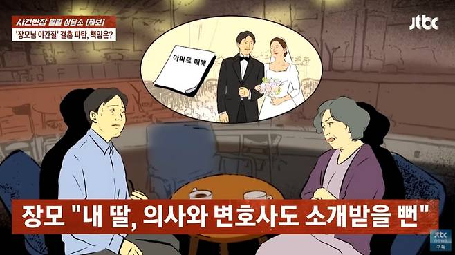 노골적으로 싫은 티를 내는 장모 때문에 이혼 위기를 겪고 있다는 남성의 사연이 소개됐다. /사진=JTBC '사건반장' 캡처