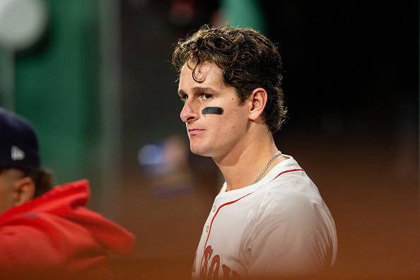 미국 메이저리그(MLB) 보스턴 로만 앤서니가 10일 미국 매사추세츠주 보스턴 펜웨이파크에서 열린 템파베이전에 선발 출전해 빅리그 데뷔전을 치렀다. 게티이미지