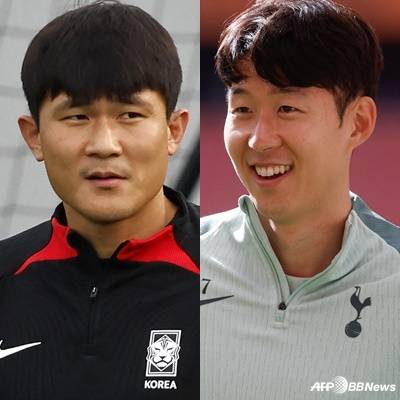 김민재(왼쪽)와 손흥민. /AFPBBNews=뉴스1