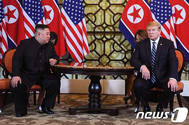 김정은 북한 노동당 총비서와 도널드 트럼프 미국 대통령. ⓒ AFP=뉴스1 ⓒ News1 우동명 기자