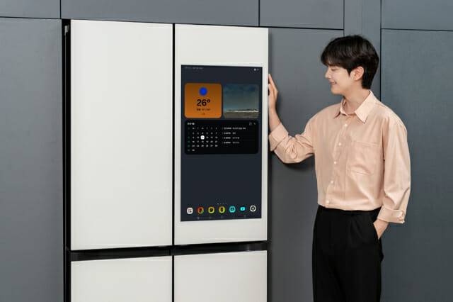 삼성전자 비스포크 AI 터치스크린 냉장고.(사진=삼성전자)