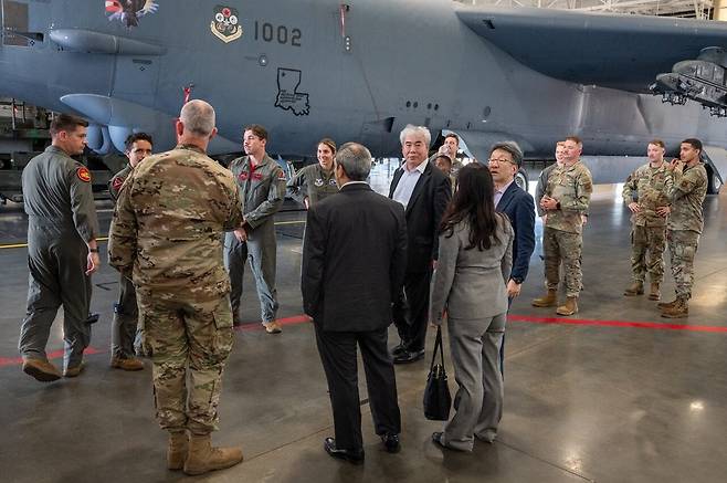 미국과 일본의 고위 당국자들이 5~6일 루이지애나주 박스데일 공군기지에서 열린 확장억제대화(EDD)에 참석해있다. /국무부 군비통제·국제안보 담당 차관실