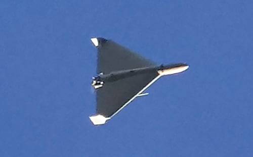 2022년 10월 러시아가 우크라이나 수도 키이우를 공격하는 데 사용한 이란제 샤헤드 자폭 드론. /AP 연합뉴스