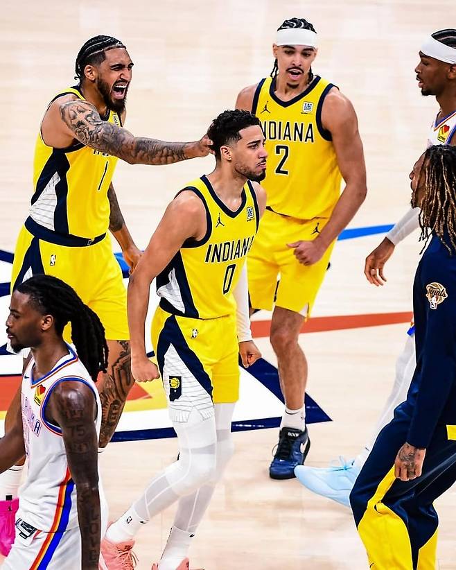 타이리스 할리버튼. 인디애나 공식 SNS