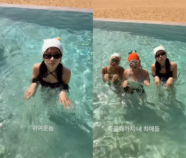 이영지가 스토리에 비하인드를 공개했다./이영지 인스타그램