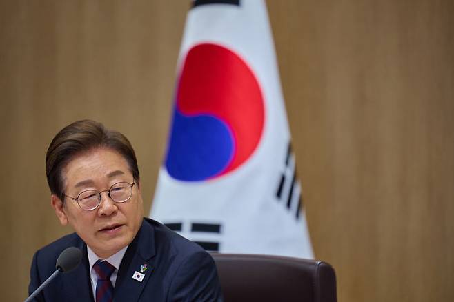 [서울=뉴시스] 이재명 대통령이 10일 서울 용산 대통령실에서 열린 국무회의에서 발언하고 있다. (사진=대통령실 제공) 2025.06.10. photo@newsis.com *재판매 및 DB 금지