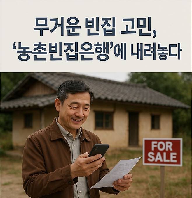 [합천=뉴시스] 합천군 거래 동의 의사를 확인하는 문자를 빈집 소유자에게 발송 (사진=합천군 제공) 2025. 06. 11. photo@newsis.com *재판매 및 DB 금지