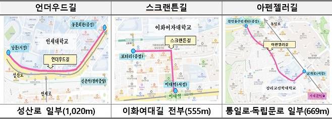 [서울=뉴시스] 언더우드길·스크랜튼길·아펜젤러길 명예도로 구간. 2025.06.11. (자료=서대문구 제공) *재판매 및 DB 금지