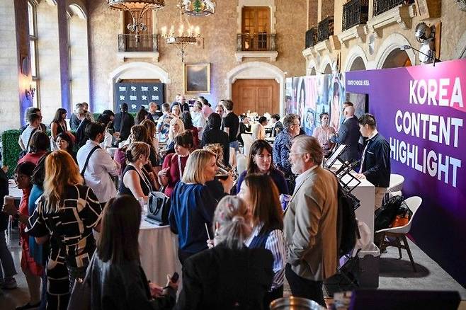 콘진원은 지난 8일부터 11일까지 페어몬트 밴프 스프링스 호텔에서 열린 2025 밴프 월드 미디어 페스티벌에서 한국공동관을 운영했다. (사진=콘진원 제공) *재판매 및 DB 금지