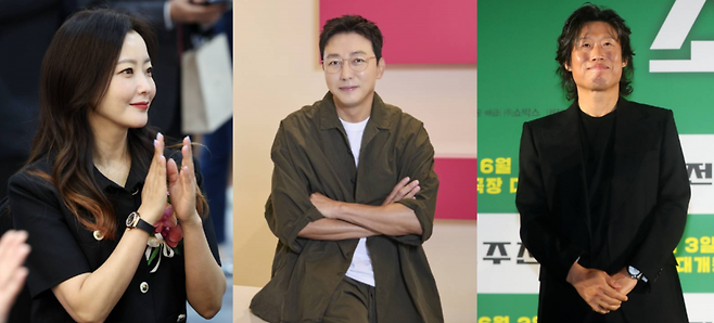 방송인 배우 김희선(왼)과 탁재훈(중)이 MC를 맡은 JTBC 신규 예능 프로그램 ‘한끼합쇼’가 론칭된다. 첫 회 게스트로는 배우 유해진이&nbsp;출연한다. 뉴시스