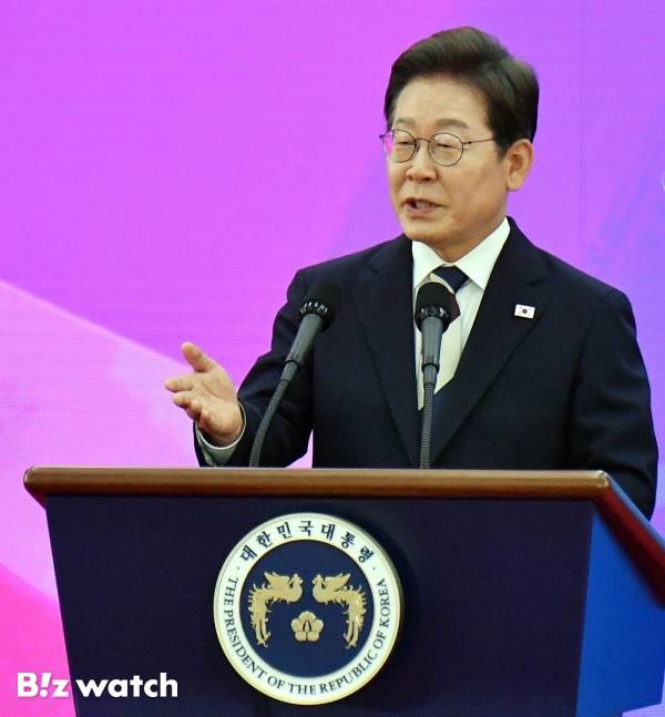 지난 4일 서울 국회 로텐더홀에서 이재명 제21대 대통령 취임식이 개최되고 있다./사진=이명근 기자 qwe123@