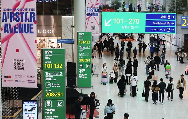 인천국제공항 제1터미널 면세구역 (사진=뉴스1)