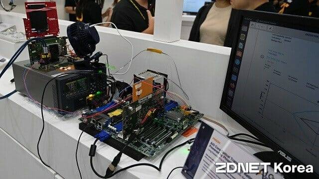 PCI 익스프레스 6.0 구현에 필요한 파이슨 PS7201 리타이머 IC 테스트 킷. (사진=지디넷코리아)