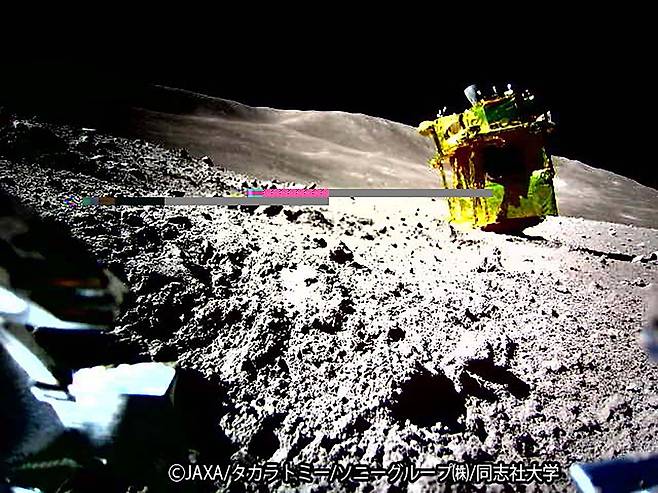일본 우주항공연구개발기구(JAXA)의 달 착륙선 슬림(SLIM)의 모습./AFP 연합뉴스