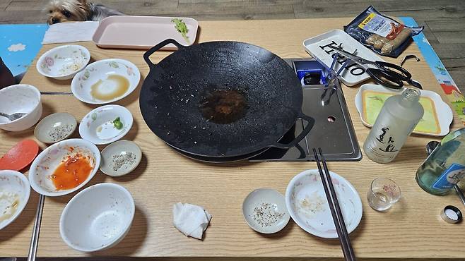 20250611_215311.jpg 저녁 채끝 등심 구워서 한잔