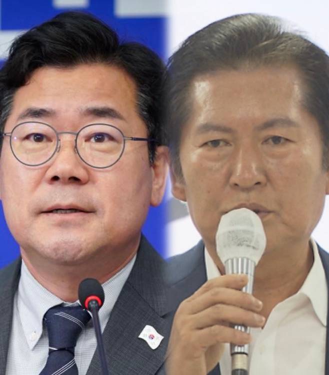 박찬대(왼쪽)·정청래 의원.