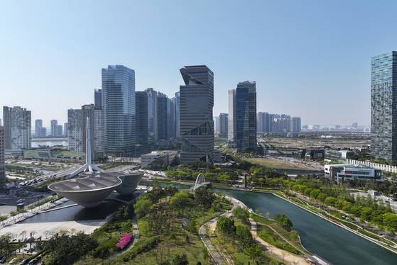 송도국제도시 전경 사진