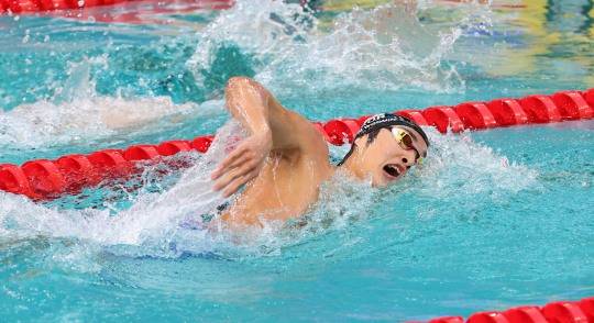 김우민의 역영. 사진[연합뉴스]