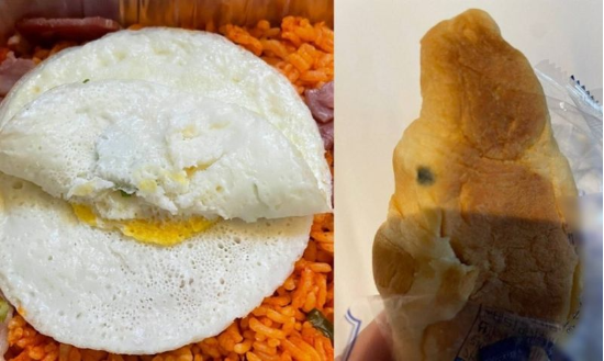 A씨가 진에어에서 제공됐다고 주장하는 승무원 기내식. (출처=블라인드 갈무리)