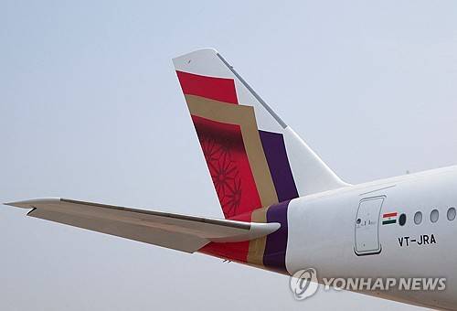 에어인디아 여객기 [로이터 연합뉴스 자료사진. 재배포 및 판매 금지]