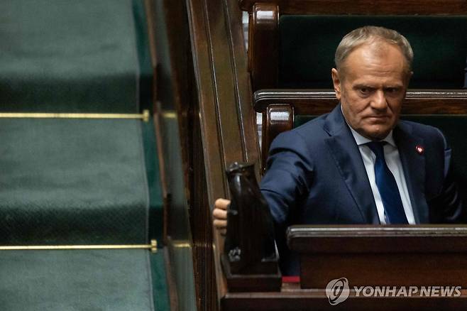 도날트 투스크 폴란드 총리 [AFP 연합뉴스. 재판매 및 DB 금지]