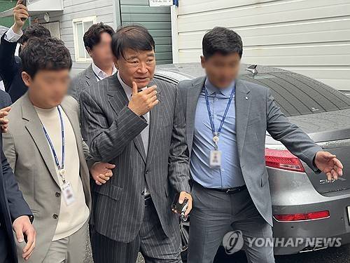 2024년 7월 영장심사 마친 김상철 한컴 회장 [독자 제공. 재판매 및 DB 금지]