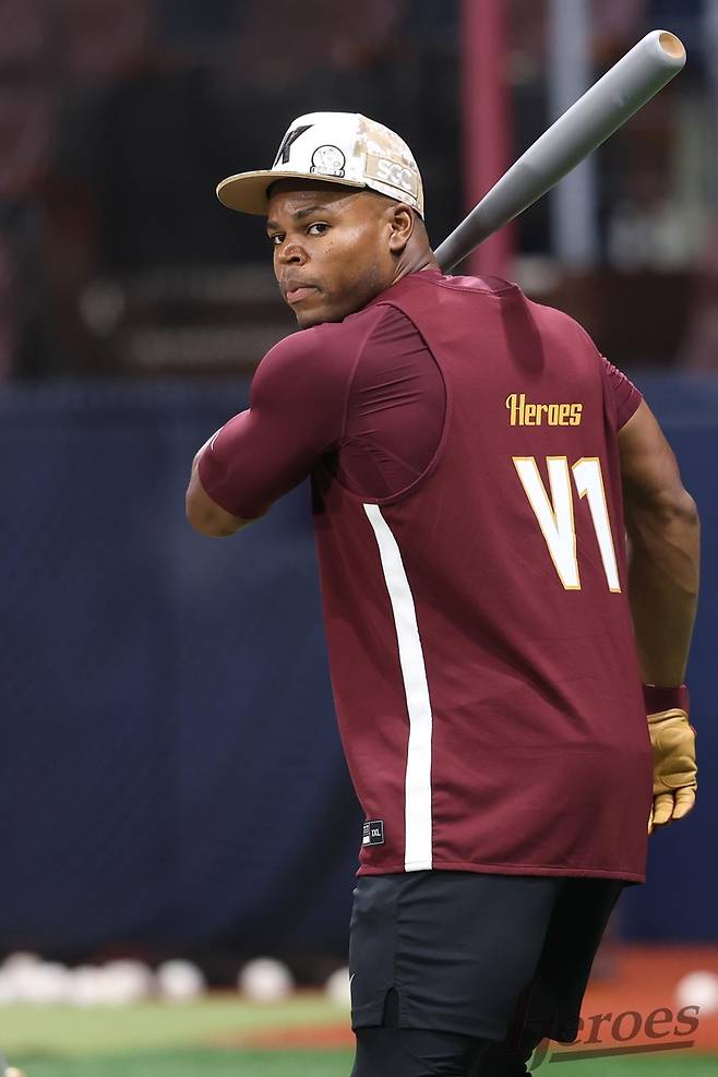 위압적인 체구의 스톤 개랫 [키움 히어로즈 제공. 재판매 및 DB 금지]