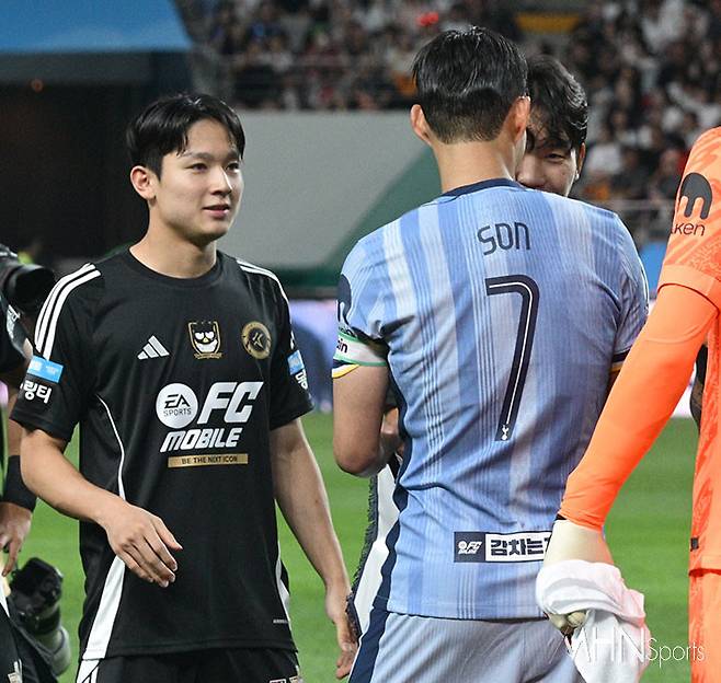 2024년 여름 프리시즌을 맞아 토트넘이 방한한 당시 손흥민과 양민혁