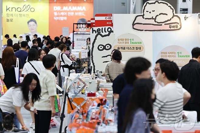 13일 서울 강서구 코엑스 마곡에서 열린 '2025 케이펫페어'가 관람객들로 붐비고 있다. 2025.6.13/뉴스1 ⓒ News1 김도우 기자