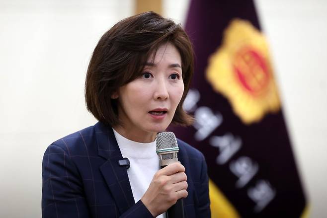 [대구=뉴시스] 이무열 기자 = 나경원 국민의힘 의원. 2025.04.21.