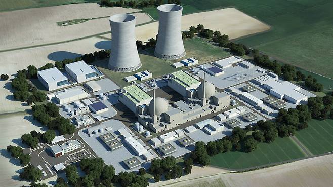 Korea Hydro & Nuclear Power (KHNP) announced on June 4 that it had signed the final contract for the Dukovany nuclear project in the Czech Republic. Pictured is a rendering of the planned facility. [KHNP]