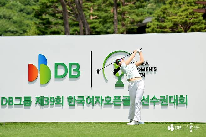 대회 첫날 1타 차 선두에 나선 유현조. [사진=대회 조직위 제공]