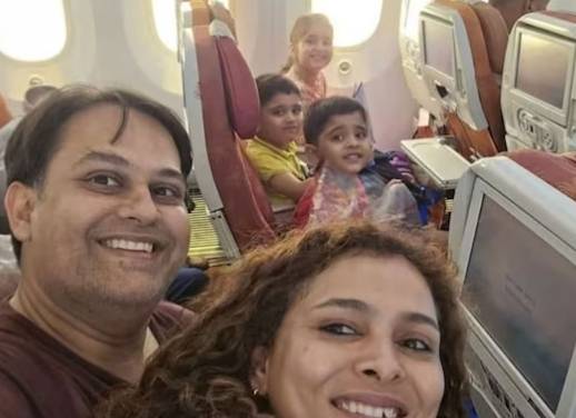 에어인디아 여객기 추락 사고로 숨진 일가족 [출처=인디아투데이]