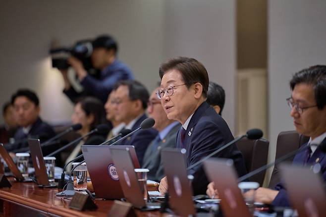 이재명 대통령이 6월10일 서울 용산 대통령실에서 국무회의를 주재하고 있다. ⓒ연합뉴스