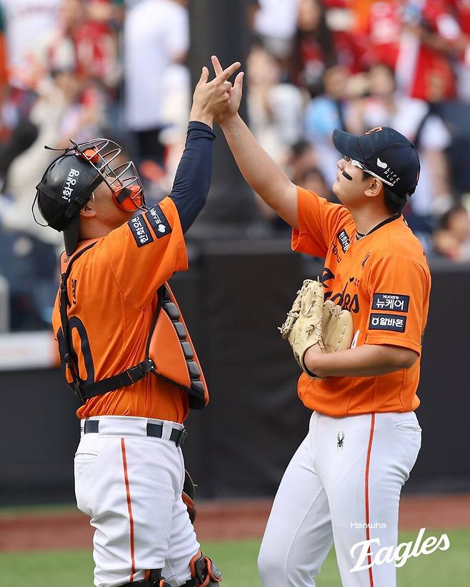 ▲ 이재원 김서현 ⓒ한화 이글스