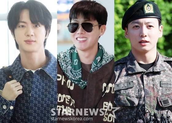 진, 제이홉, 정국 /사진=스타뉴스