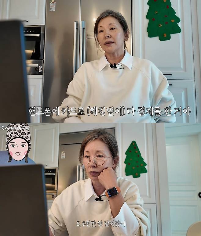 이미숙. 사진|유튜브 영상 캡처