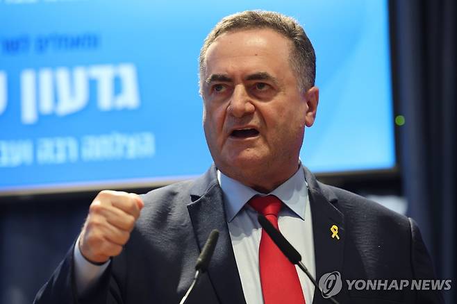 이스라엘 카츠 이스라엘 국방장관 [EPA=연합뉴스 자료사진. 재판매 및 DB 금지]