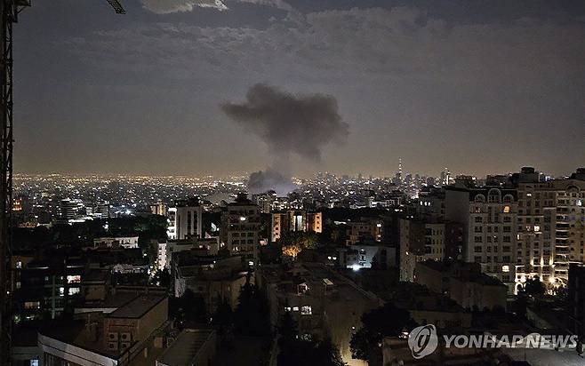 이스라엘 공습 받은 이란 수도 테헤란 [AFP 연합뉴스 자료사진. 재판매 및 DB 금지]