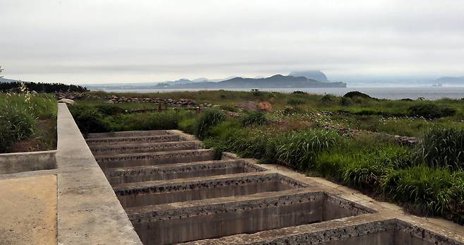 가파도 AiR에서 보이는 송악산 ⓒ제주의소리