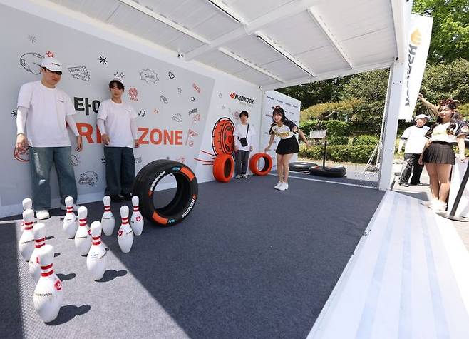 부산 사직종합운동장 스트라이크존 팝업. ⓒ한국타이어