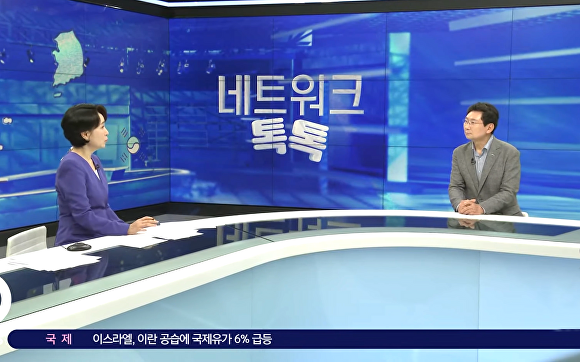 이상일 용인특례시장(오른쪽)이 지난 13일 SBS ‘오 뉴스’에 출연해 반도체 프로젝트에 대해 설명하고 있다. [사진=SBS 화면 캡처]