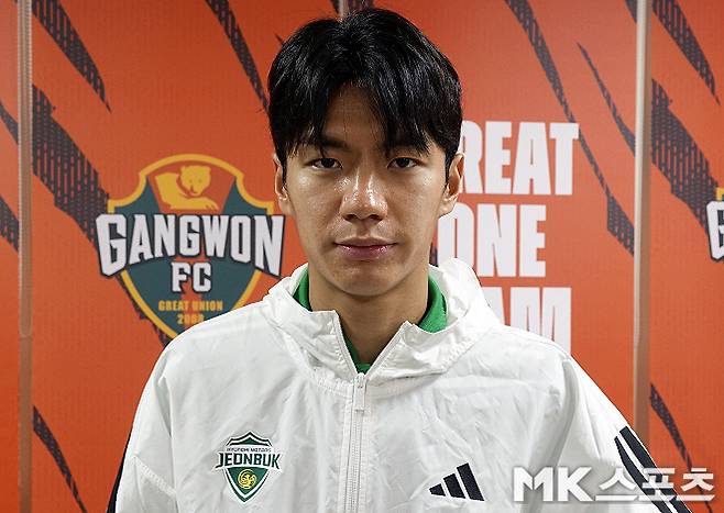 전북 현대 공격수 전진우. 전진우는 6월 13일 강원 FC 원정에서 1골 1도움을 기록하며 전북의 3-0 완승에 앞장섰다. 사진=이근승 기자