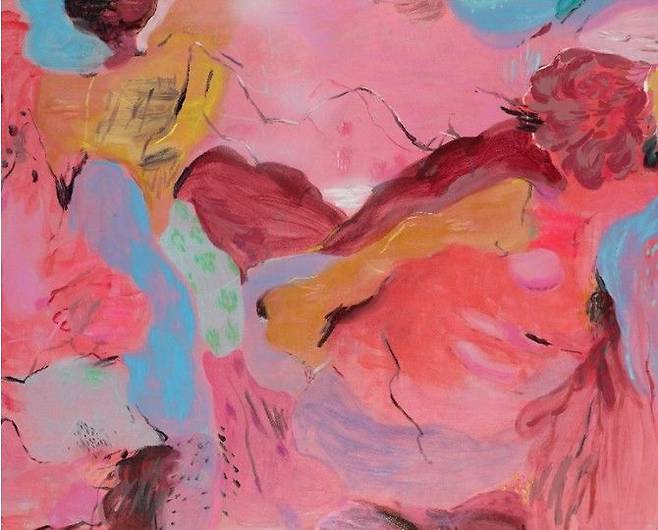 The world in a flower: A flower lying low 200 × 247 cm Mixed media on canvas 2025 *재판매 및 DB 금지