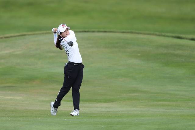 페어웨이에서 샷을 하고 있는 최혜진. 사진 제공=AFP연합뉴스